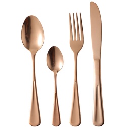 Matt Rose Gold 16 Piece Cutlery Set
